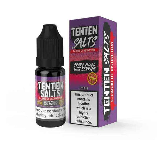 Ten Ten Nic Salts 10ml E-liquids - Box of 10