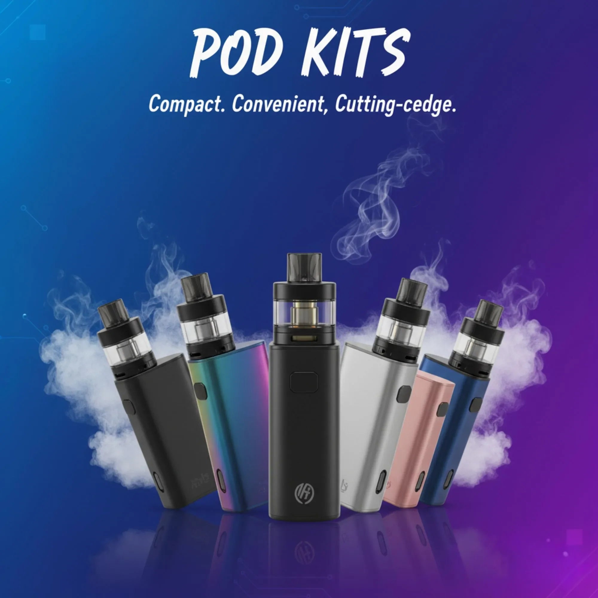 Compact pod vape kits for simple, portable vaping