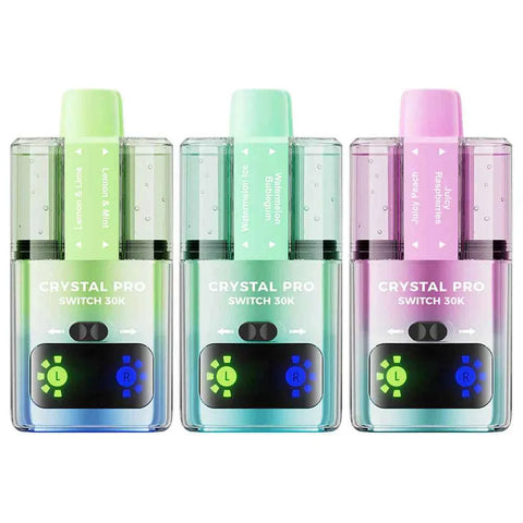 Crystal Pro Switch 30K Puffs Prefilled Vape Kit box of 5
