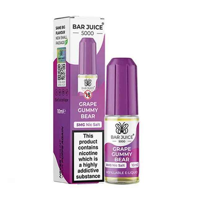 Bar Juice 5000 10ml Nic Salts E-liquids - Box of 10