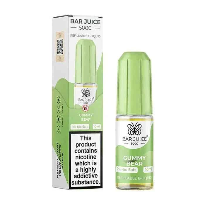 Bar Juice 5000 10ml Nic Salts E-liquids - Box of 10