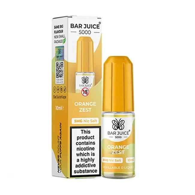 Bar Juice 5000 10ml Nic Salts E-liquids - Box of 10