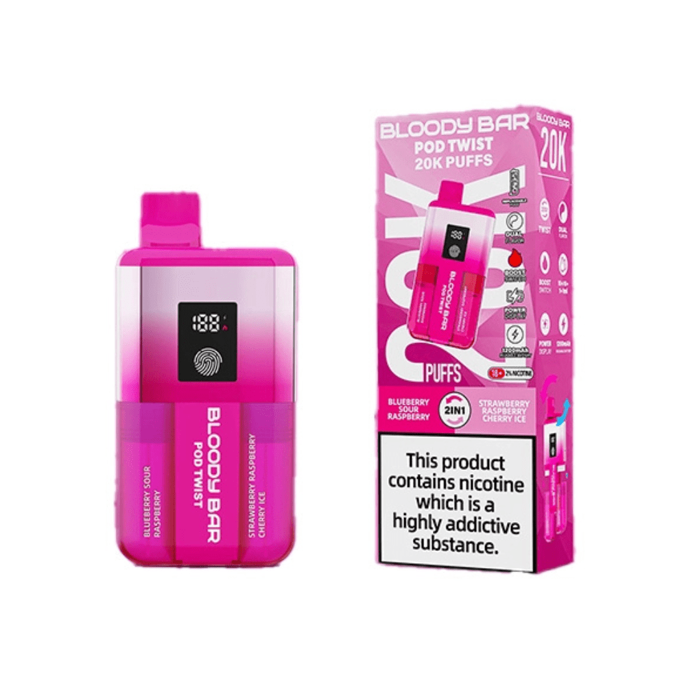 Bloody Bar Pod Twist 20K Box Of 5 – Smooth & Long-Lasting Vape - HayatiProultraPlus25000