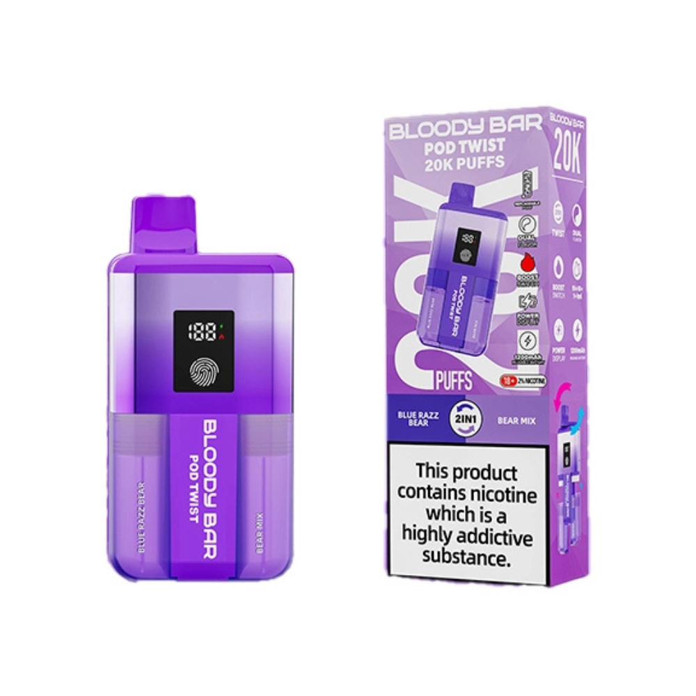 Bloody Bar Pod Twist 20K Box Of 5 – Smooth & Long-Lasting Vape