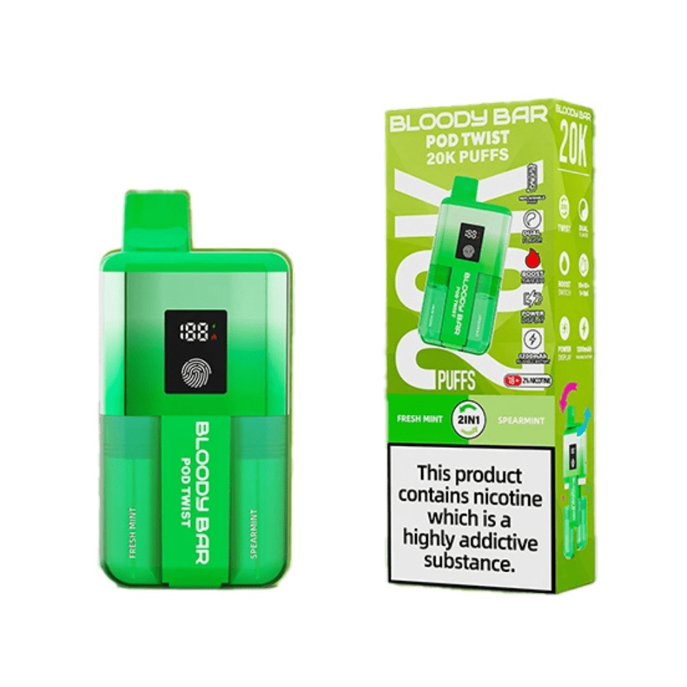 Bloody Bar Pod Twist 20K Box Of 5 – Smooth & Long-Lasting Vape - HayatiProultraPlus25000
