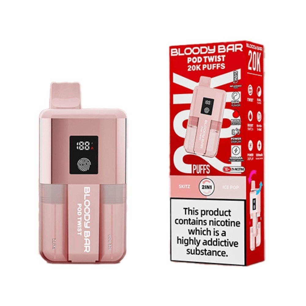 Bloody Bar Pod Twist 20K Box Of 5 – Smooth & Long-Lasting Vape - HayatiProultraPlus25000