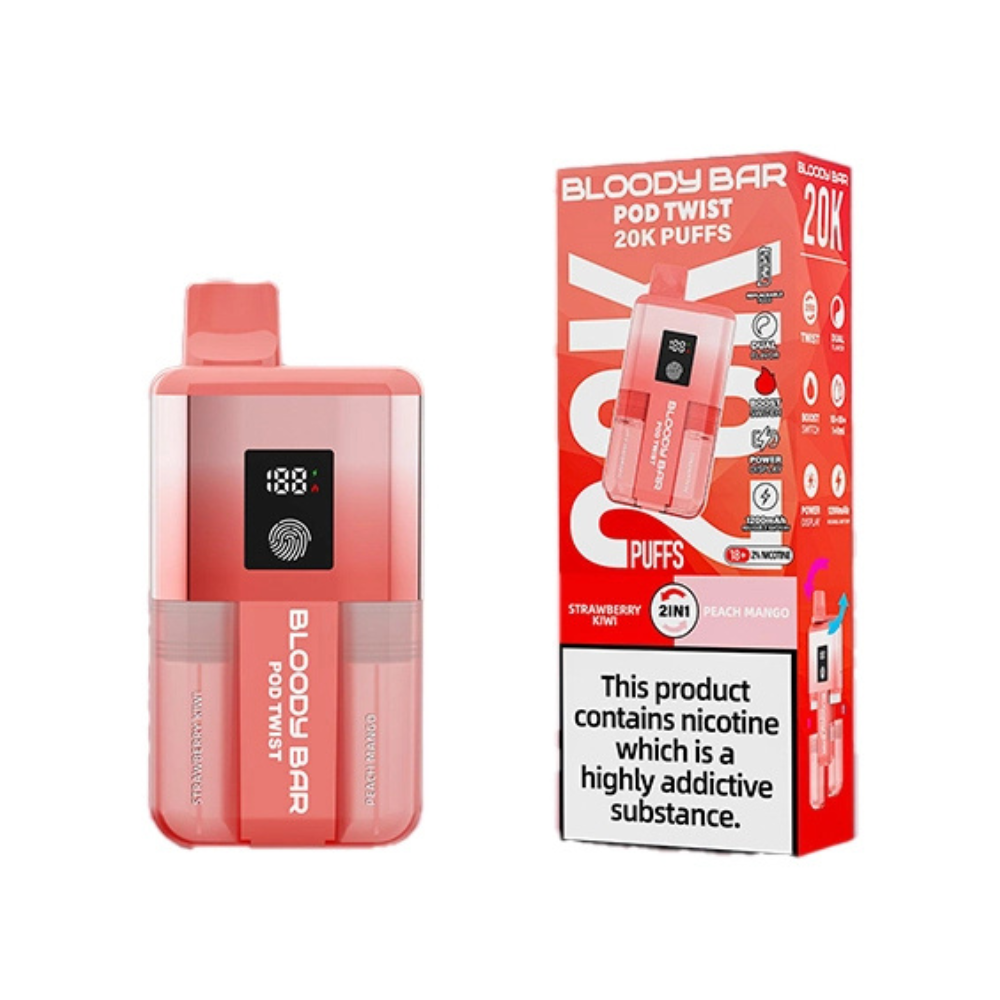 Bloody Bar Pod Twist 20K Box Of 5 – Smooth & Long-Lasting Vape