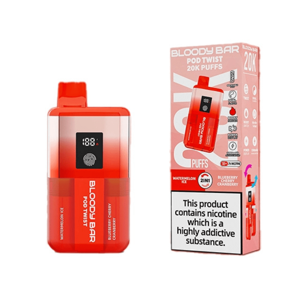 Bloody Bar Pod Twist 20K Box Of 5 – Smooth & Long-Lasting Vape - HayatiProultraPlus25000