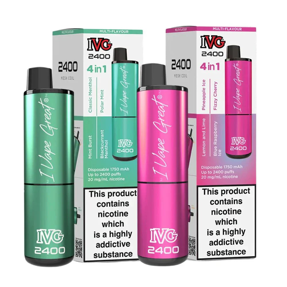 IVG 2400 Puffs 4 in 1 Prefilled Pod Kit - Box of 5