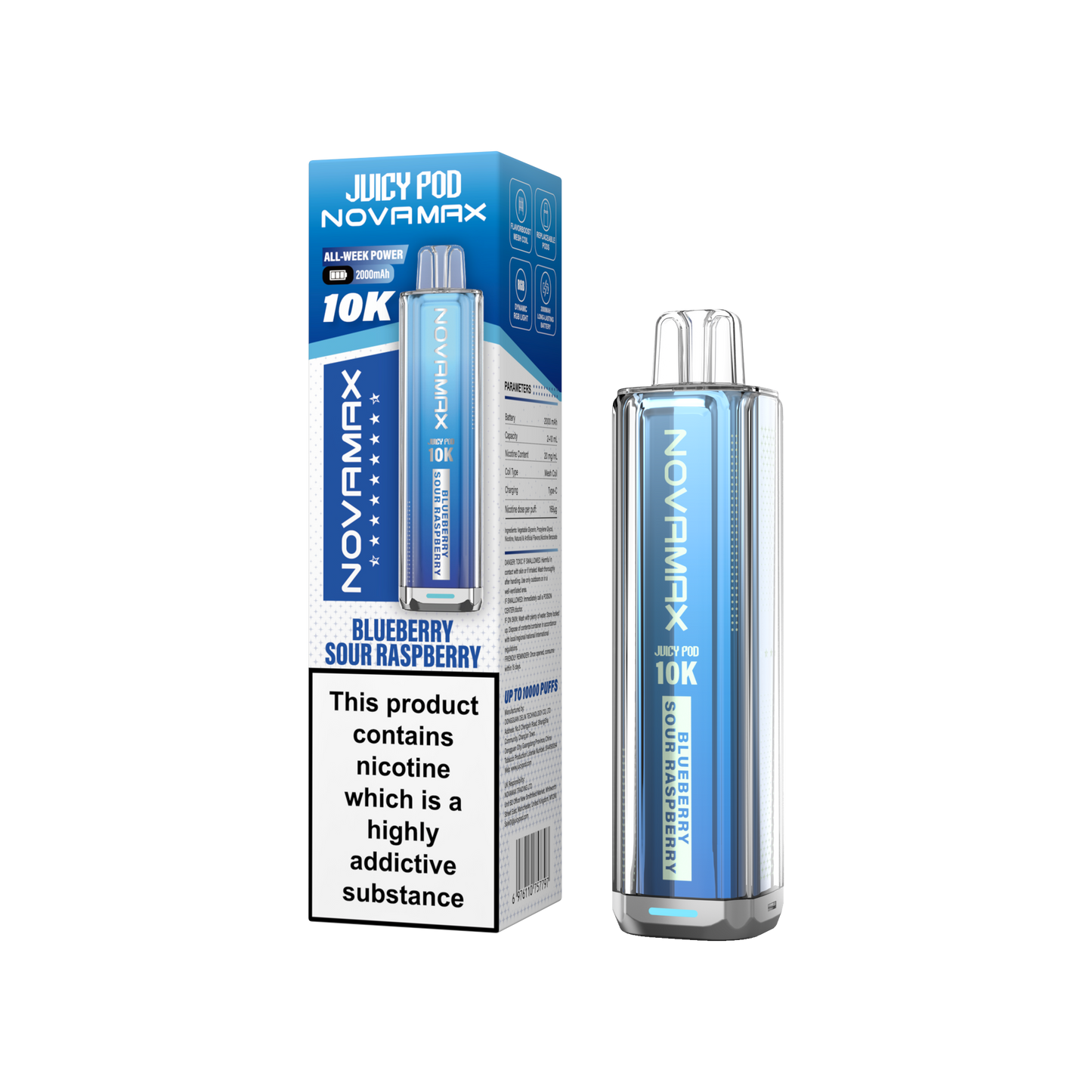 NovaMax Juicy Pod 10K – Box of 5 | Huge Puffs. Simple Swaps.