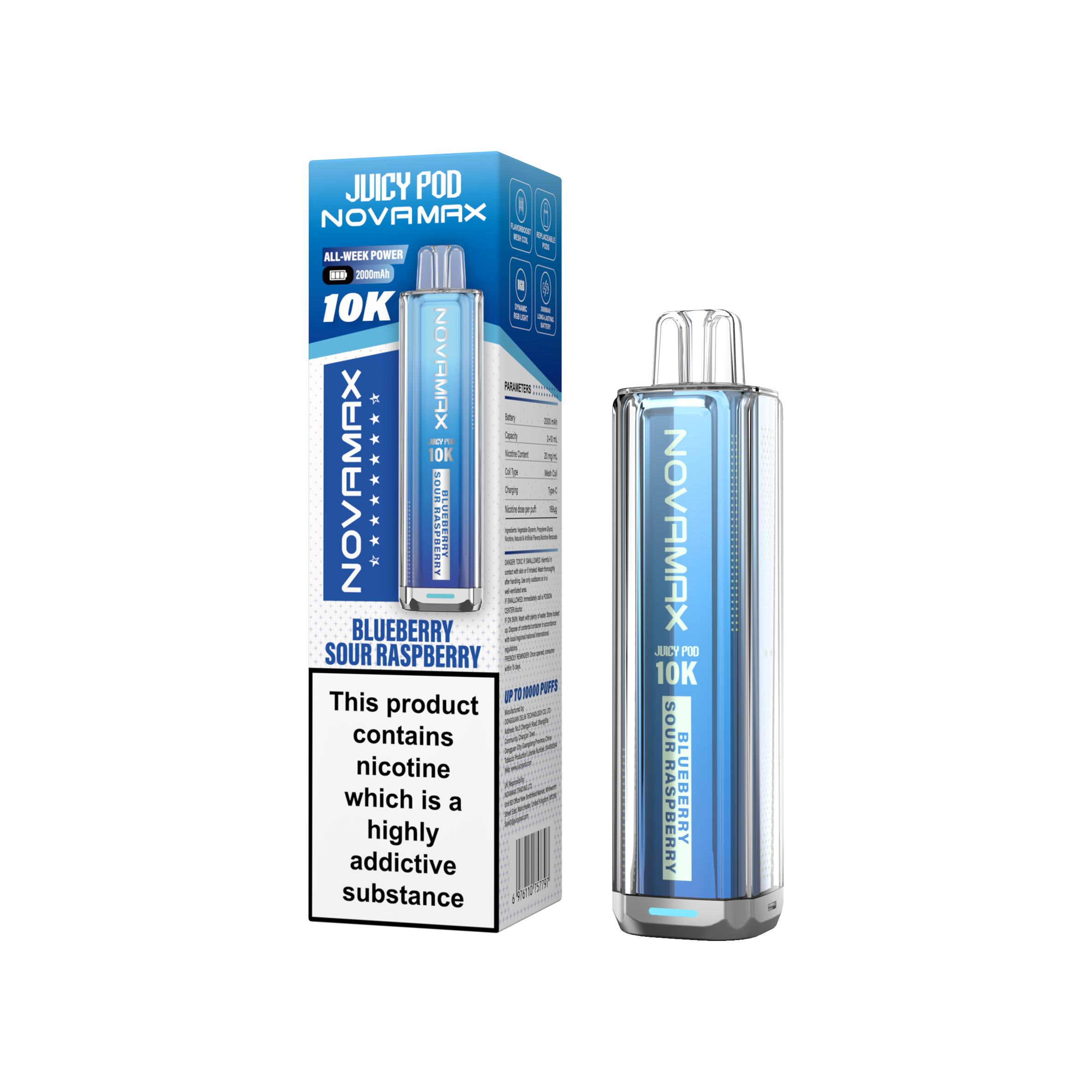 NovaMax Juicy Pod 10K – Box of 5 | Huge Puffs. Simple Swaps.