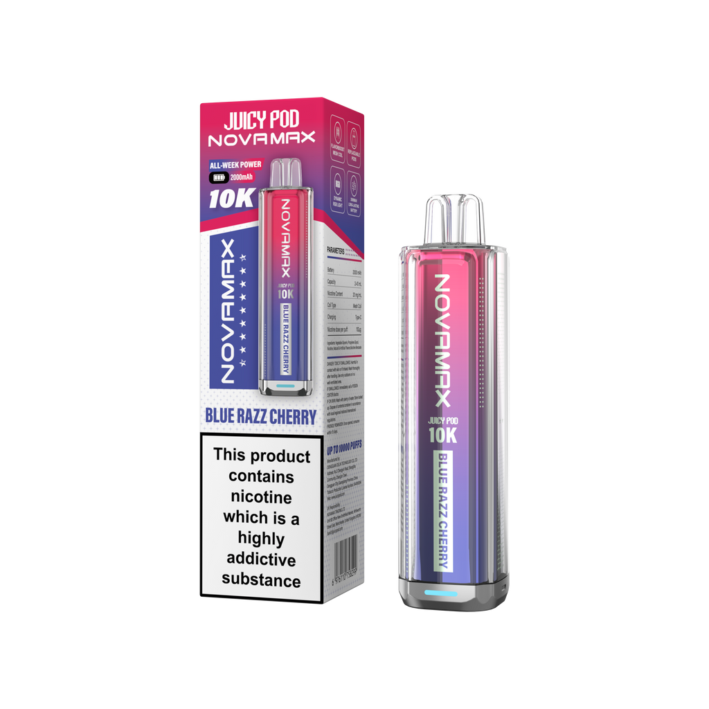 NovaMax Juicy Pod 10K – Box of 5 | Huge Puffs. Simple Swaps.