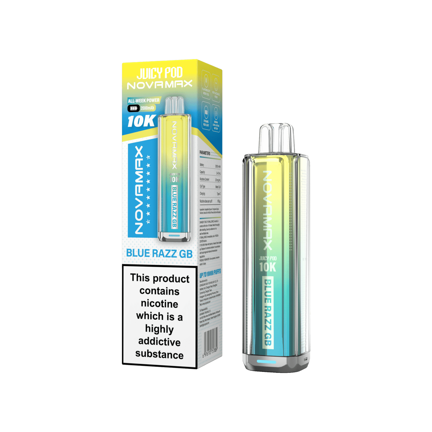 NovaMax Juicy Pod 10K Box of 5 | Huge Puffs. Simple Swaps. - HayatiProultraPlus25000