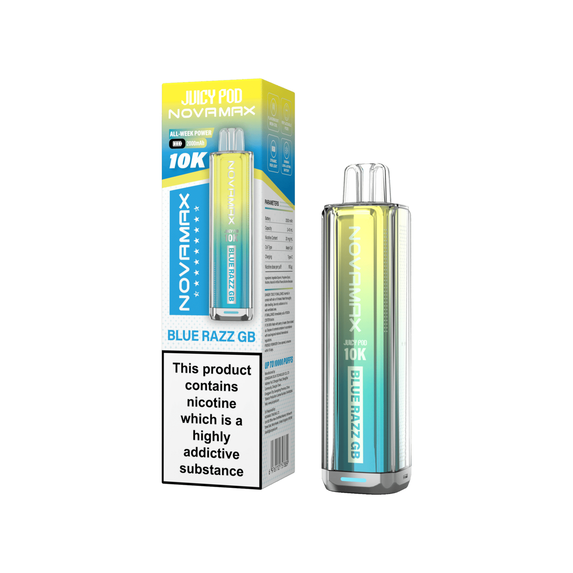 NovaMax Juicy Pod 10K Box of 5 | Huge Puffs. Simple Swaps. - HayatiProultraPlus25000