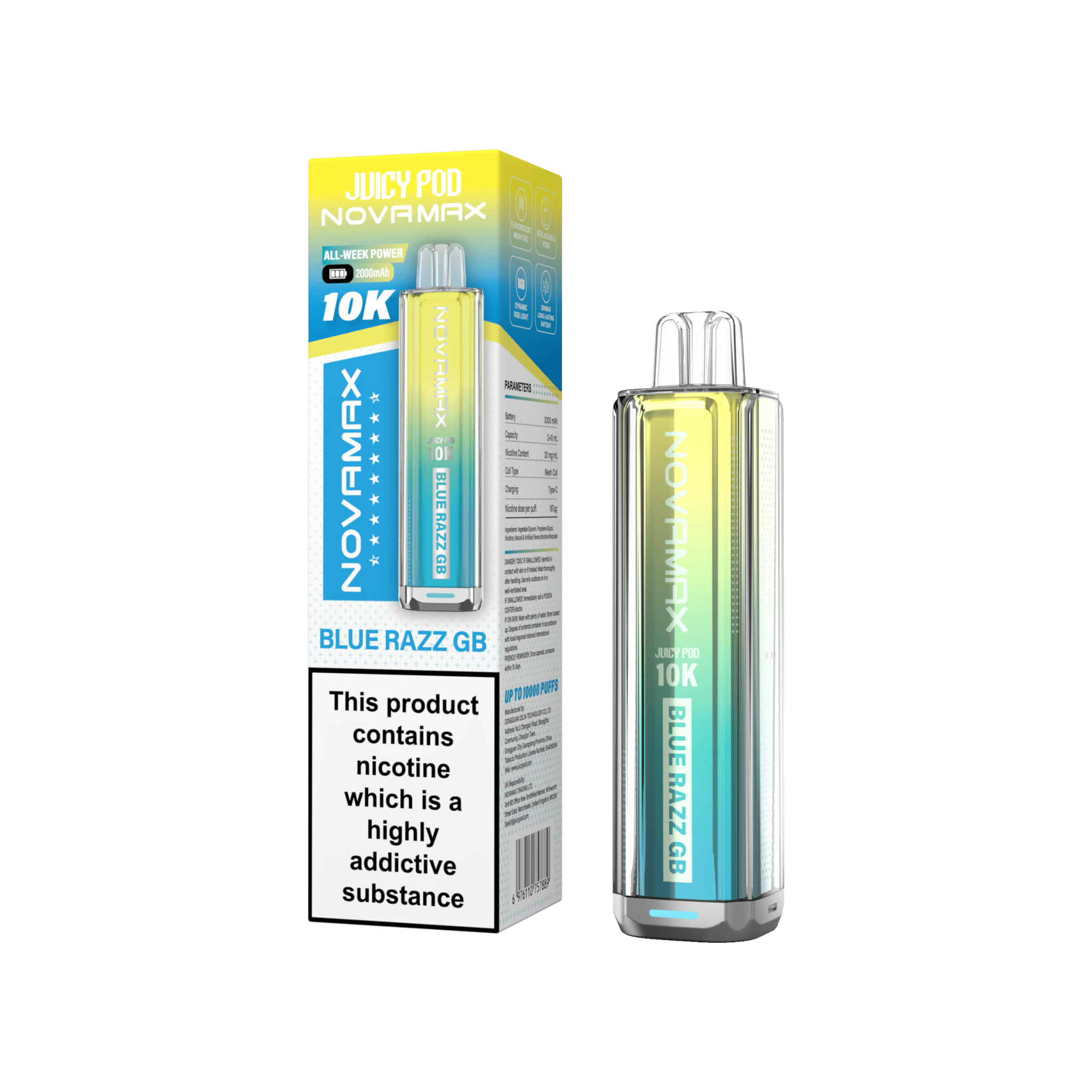 NovaMax Juicy Pod 10K – Box of 5 | Huge Puffs. Simple Swaps.