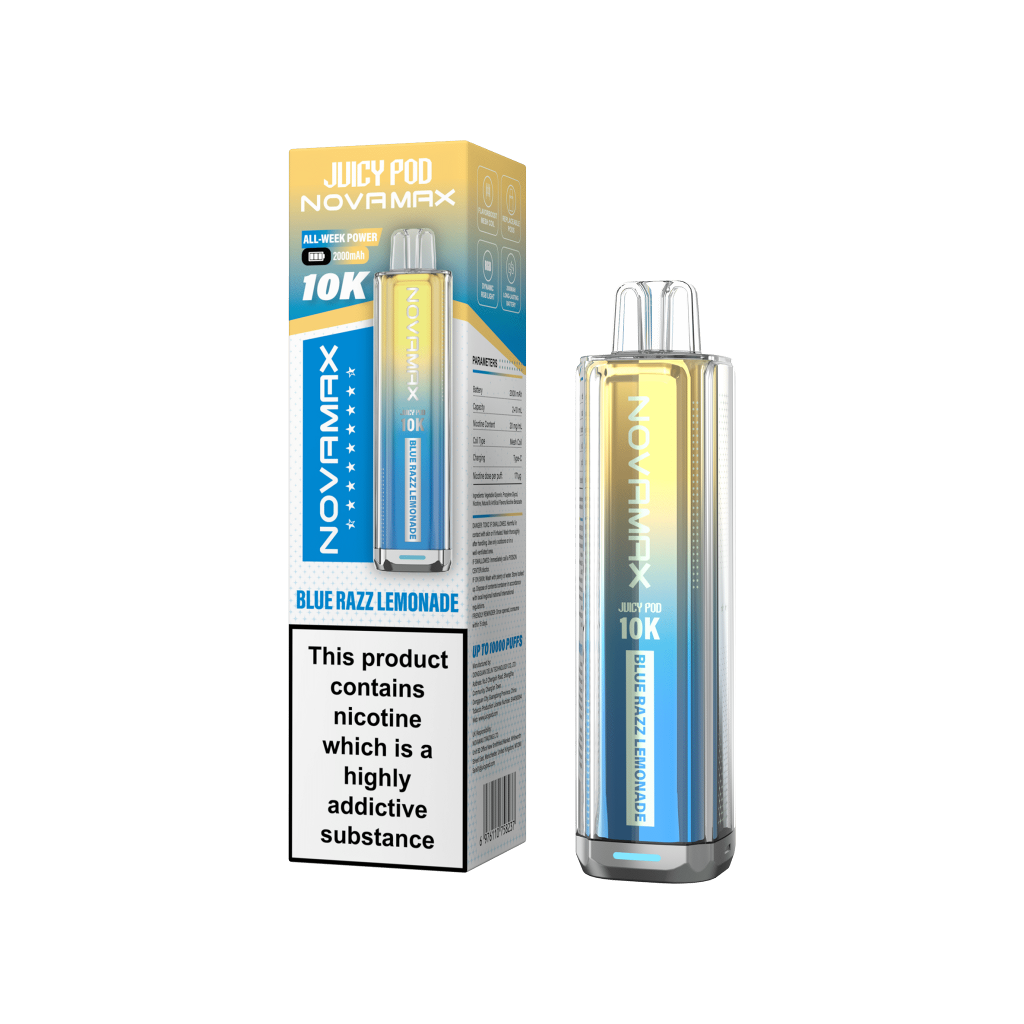 NovaMax Juicy Pod 10K – Box of 5 | Huge Puffs. Simple Swaps.