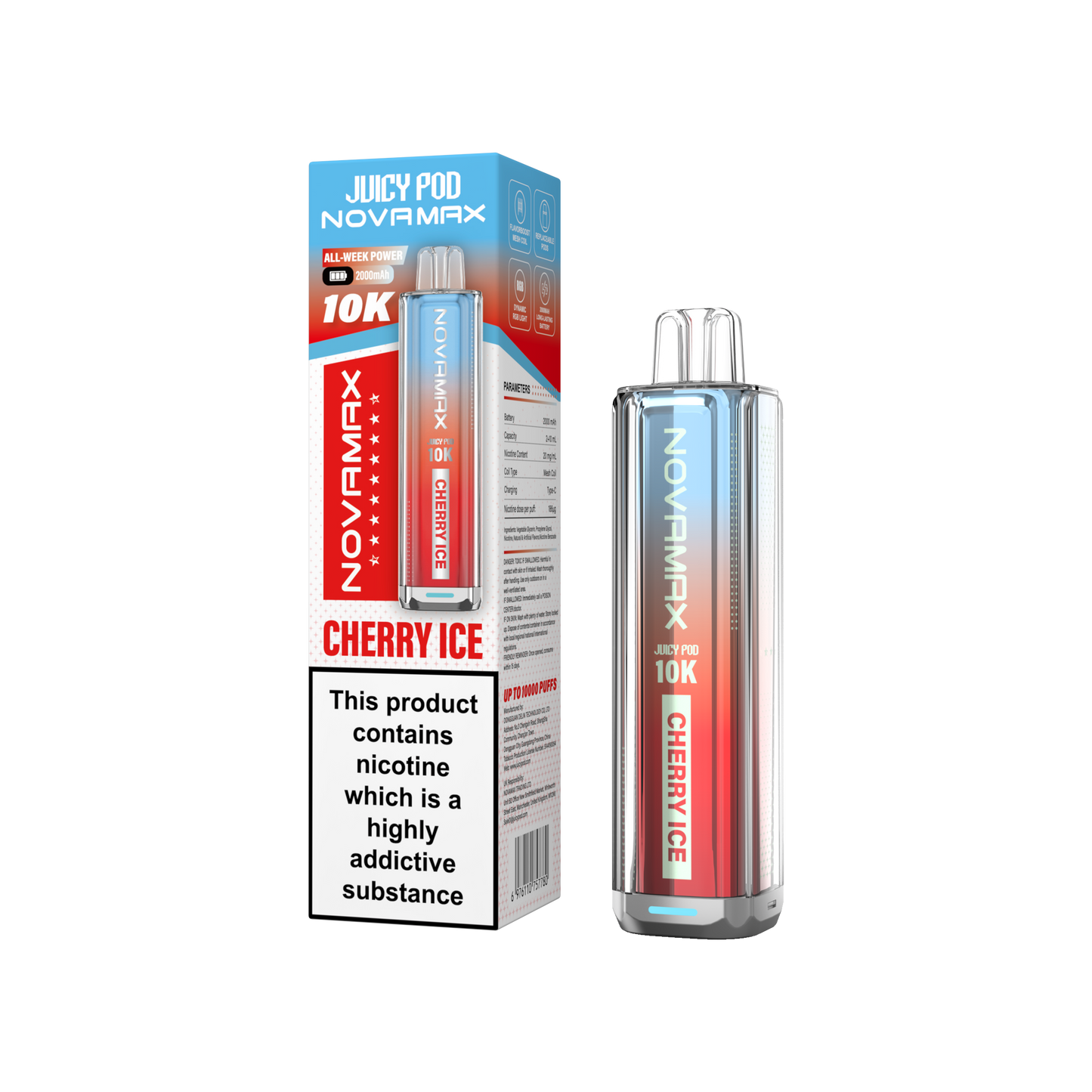 NovaMax Juicy Pod 10K – Box of 5 | Huge Puffs. Simple Swaps.