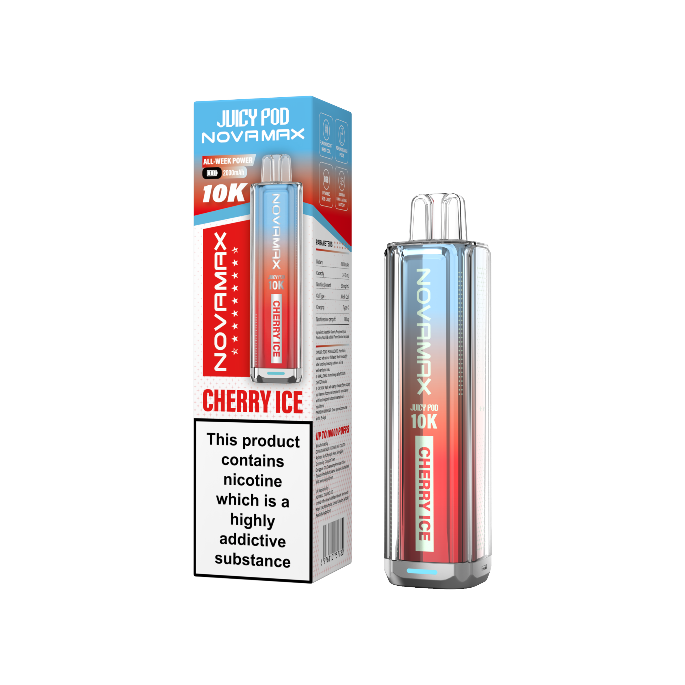 NovaMax Juicy Pod 10K – Box of 5 | Huge Puffs. Simple Swaps.