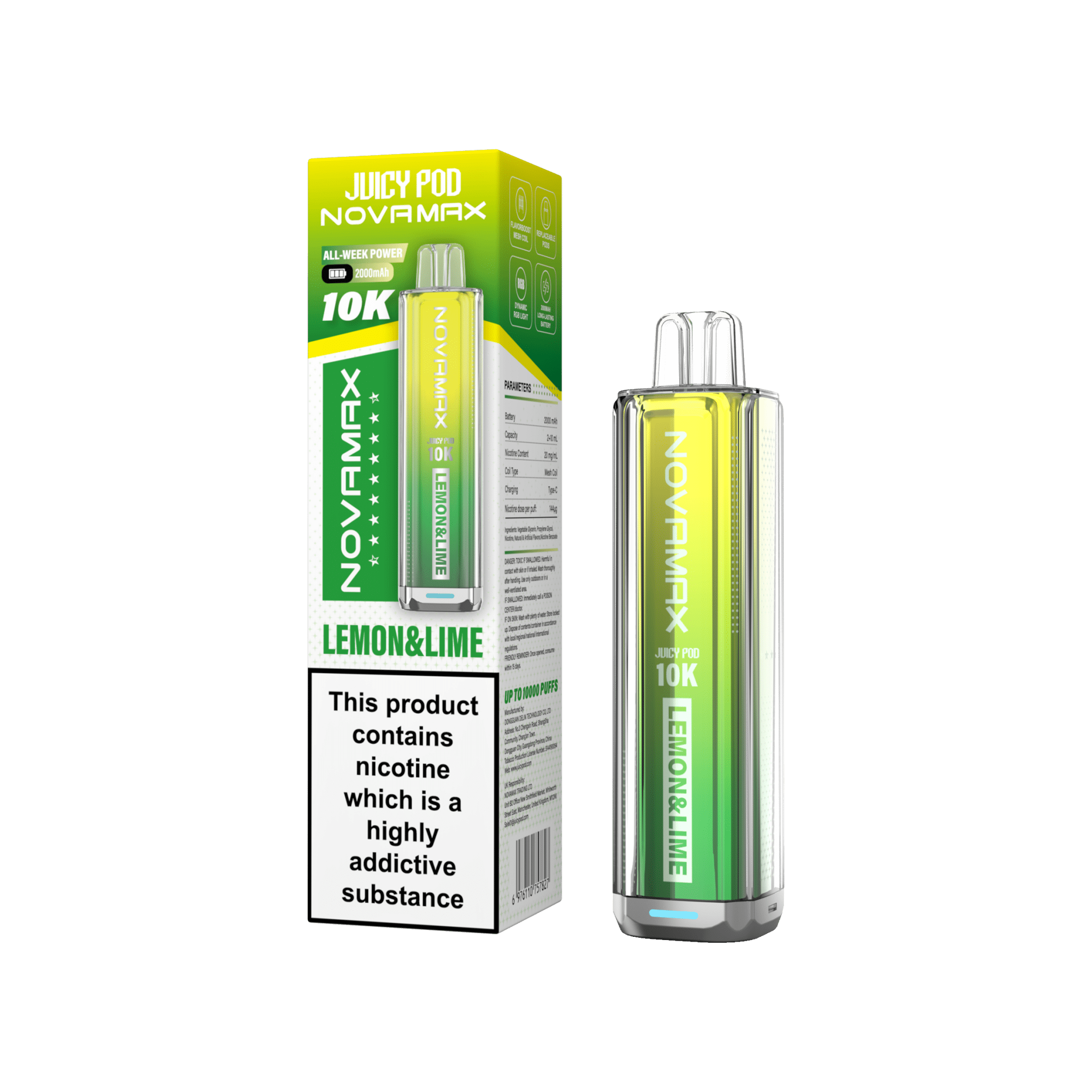 NovaMax Juicy Pod 10K – Box of 5 | Huge Puffs. Simple Swaps.