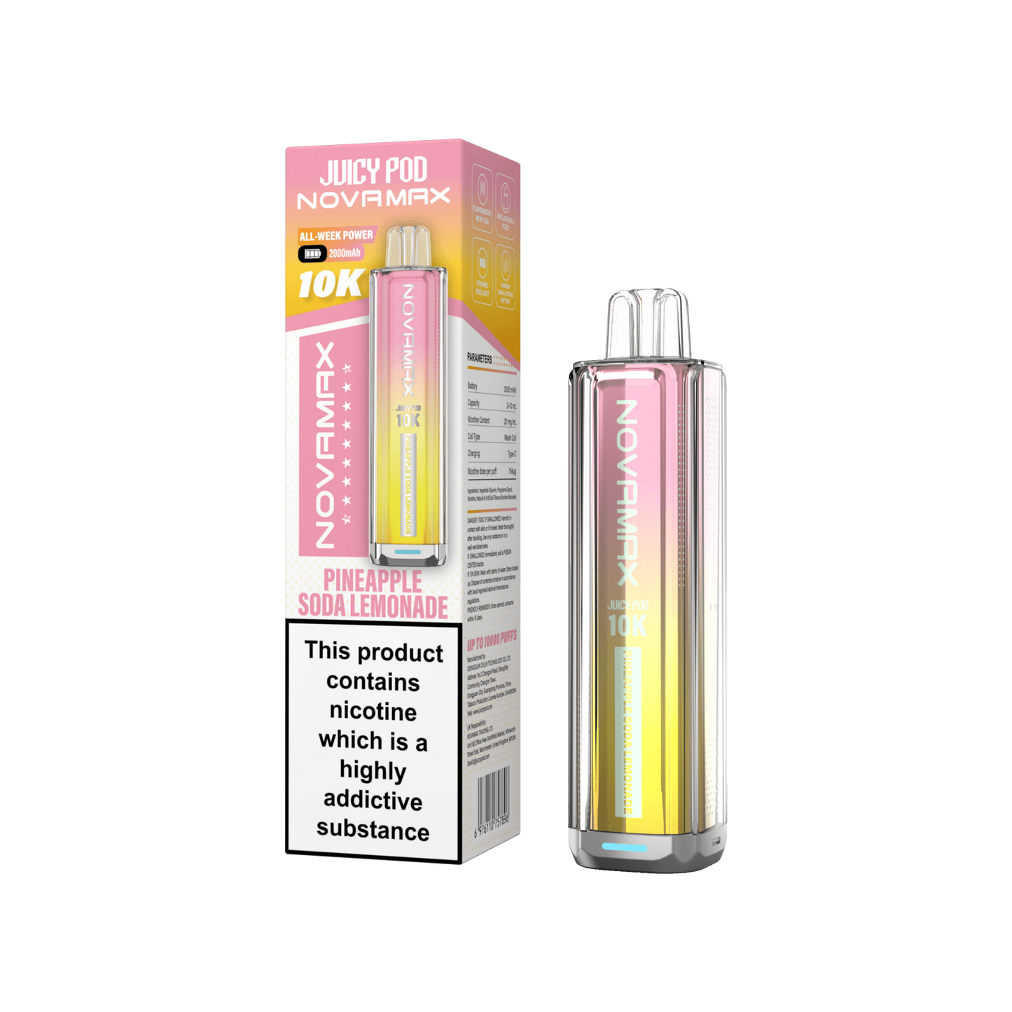 NovaMax Juicy Pod 10K Box of 5 | Huge Puffs. Simple Swaps. - HayatiProultraPlus25000