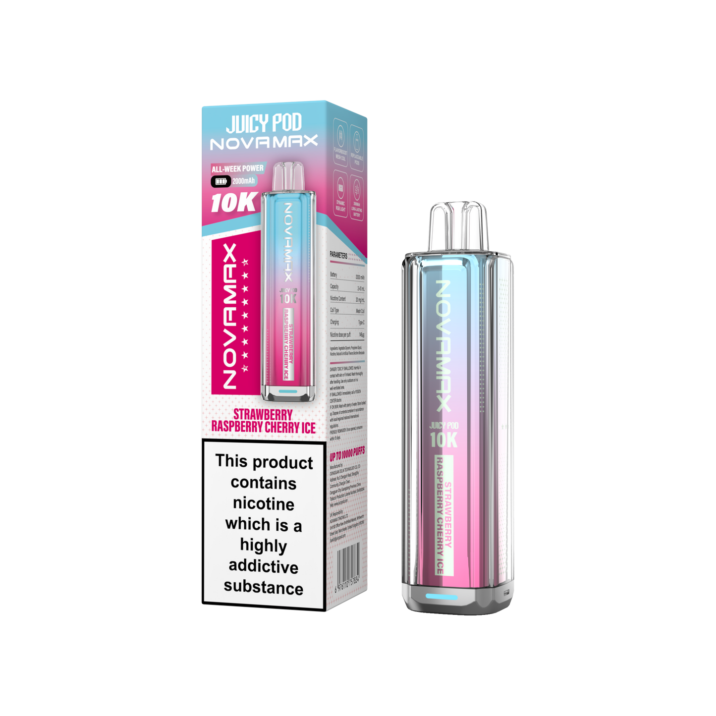 NovaMax Juicy Pod 10K – Box of 5 | Huge Puffs. Simple Swaps.