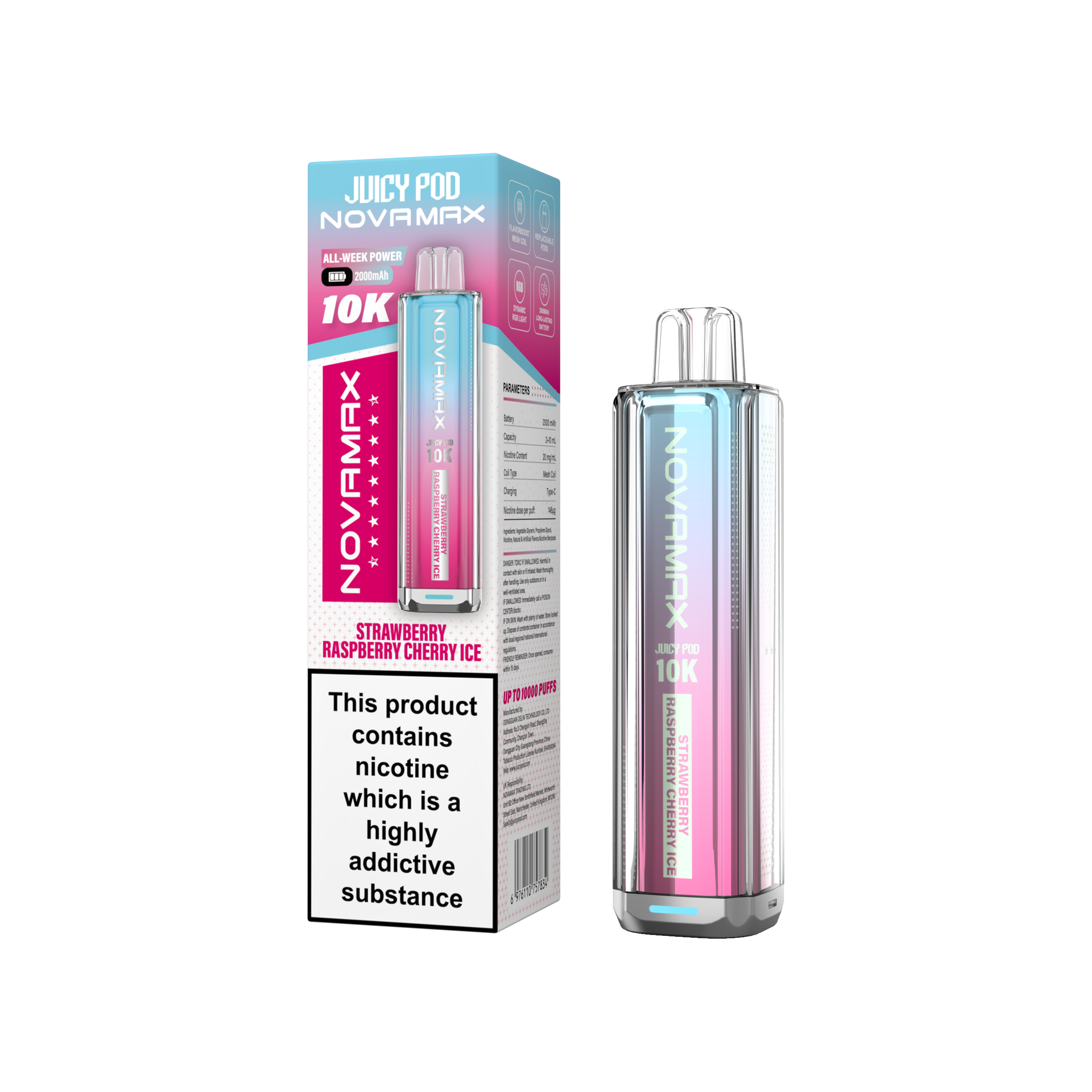 NovaMax Juicy Pod 10K – Box of 5 | Huge Puffs. Simple Swaps.