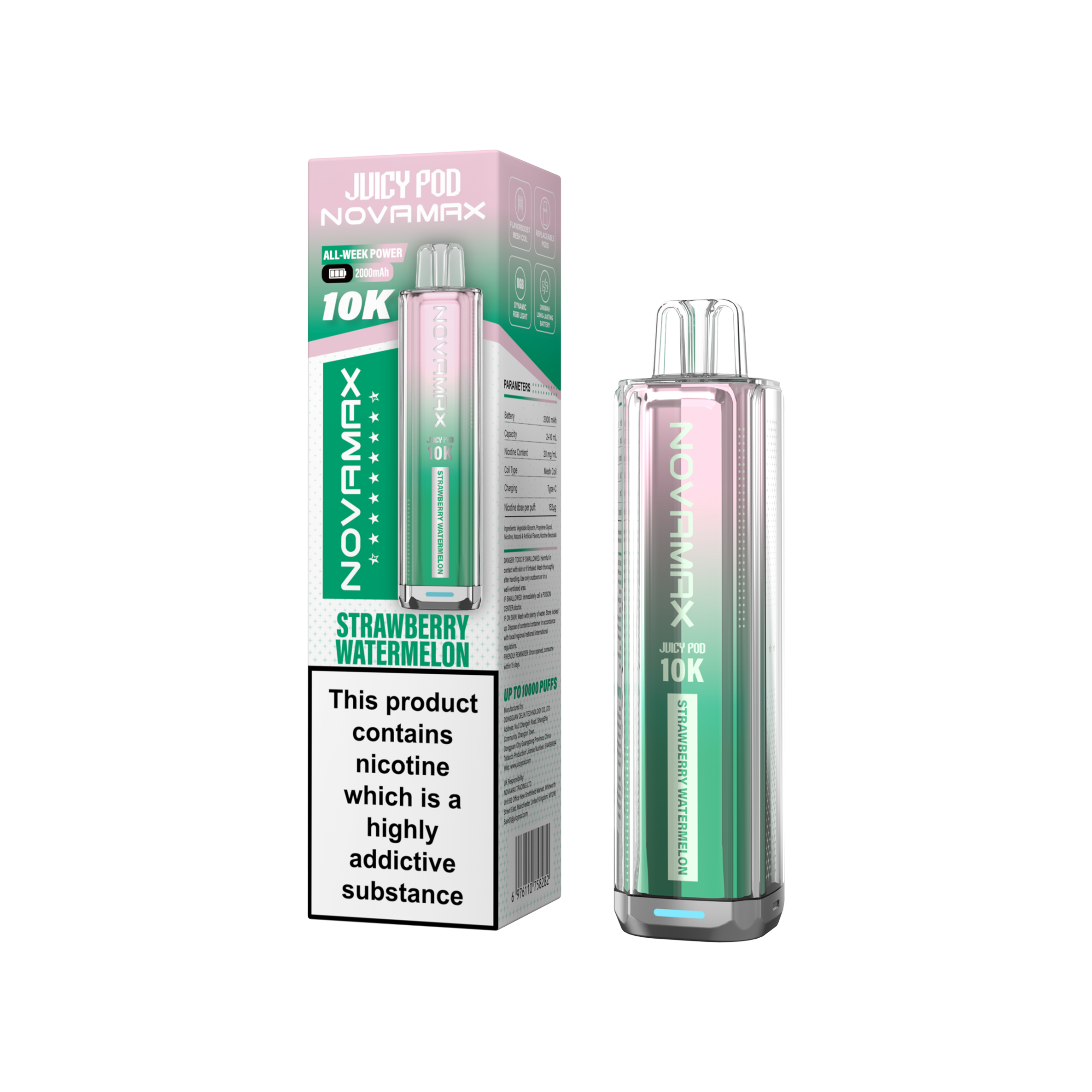 NovaMax Juicy Pod 10K – Box of 5 | Huge Puffs. Simple Swaps.