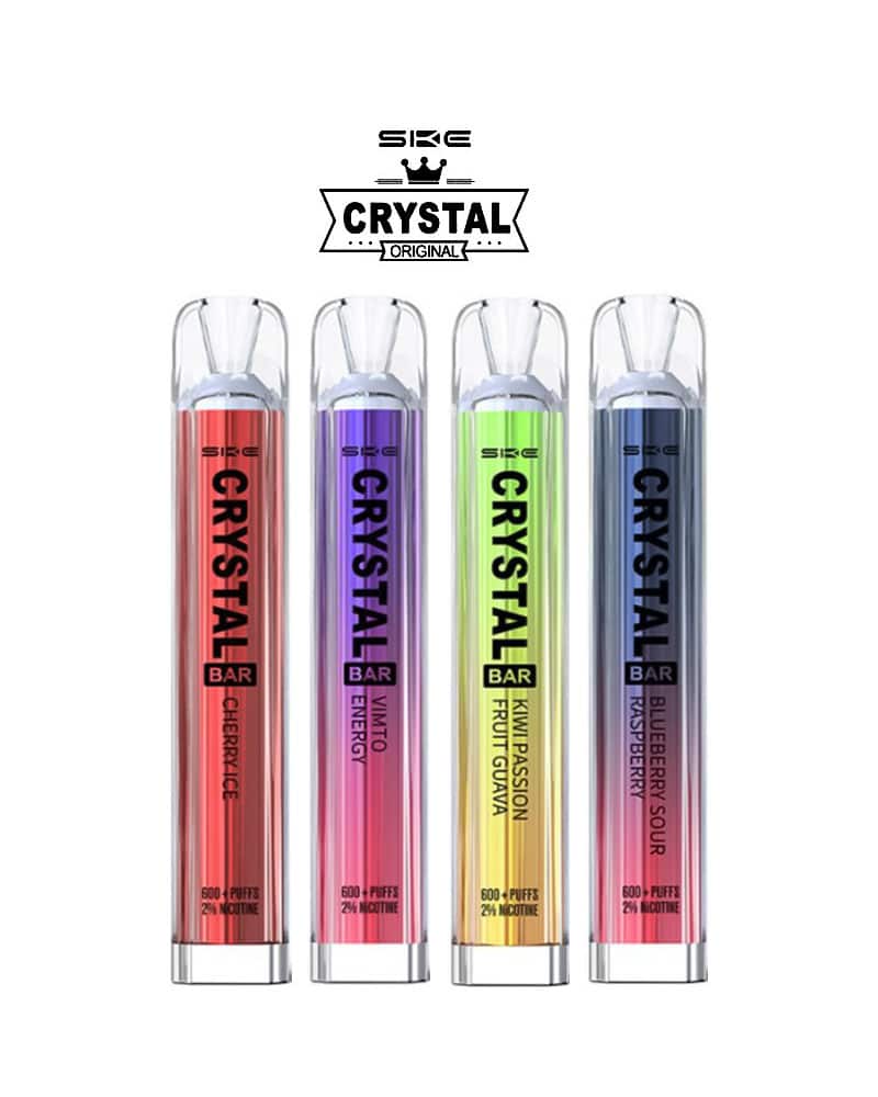 SKE Crystal Bar 600 Prefilled Pod Device – Box of 10 | 600 Puffs Each