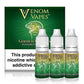 Venom Vapes 50/50 10ML  (Pack of 10)